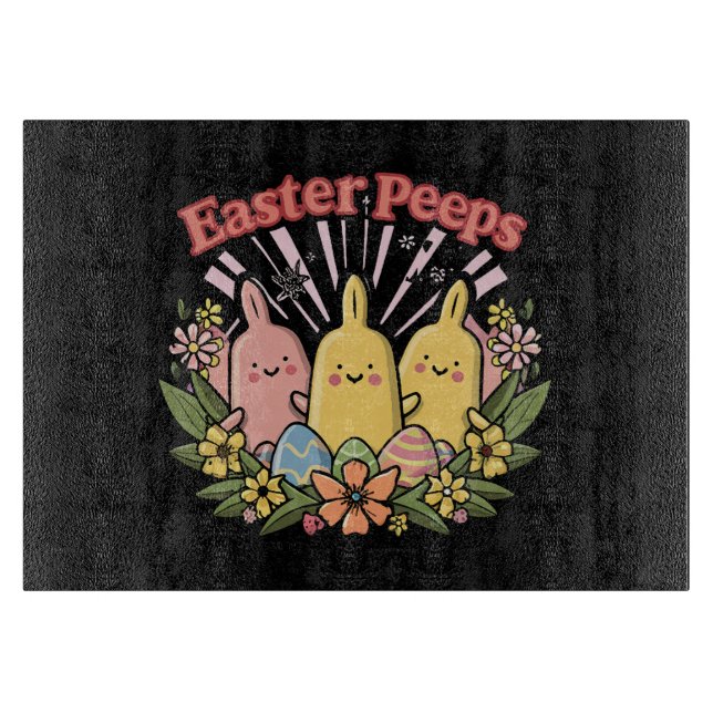 Easter Peeps Cutting Board (Front)
