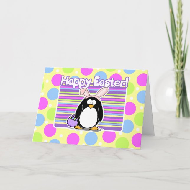 Easter Penguin - Easter Card (Front)