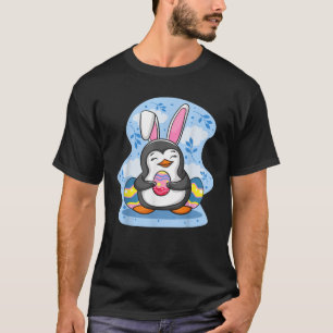 Easter Penguin Holding Egg Cute Bunny Ears Penguin T-Shirt