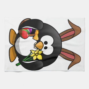 Easter Penguin Kitchen Towel