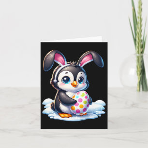 Easter Penguin Lover Egg Eggs Bunny Rabbit Bunnies Card