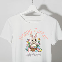 Easter Personalized Girls T-Shirt