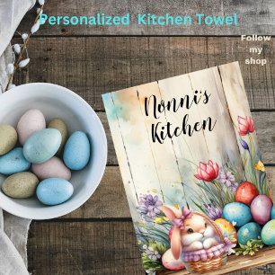 Easter Personalized Grandmother's Mother's Aunt's Kitchen Towel