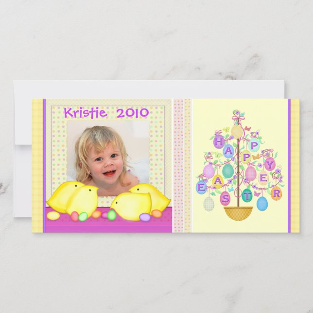 Easter Personalized Photo Card (Front)