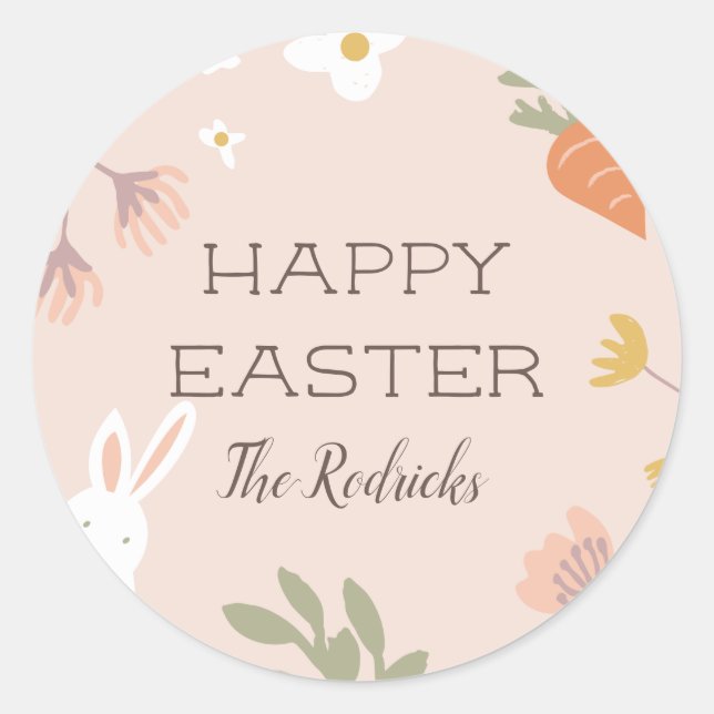 Easter Petals Favour Tags (Front)