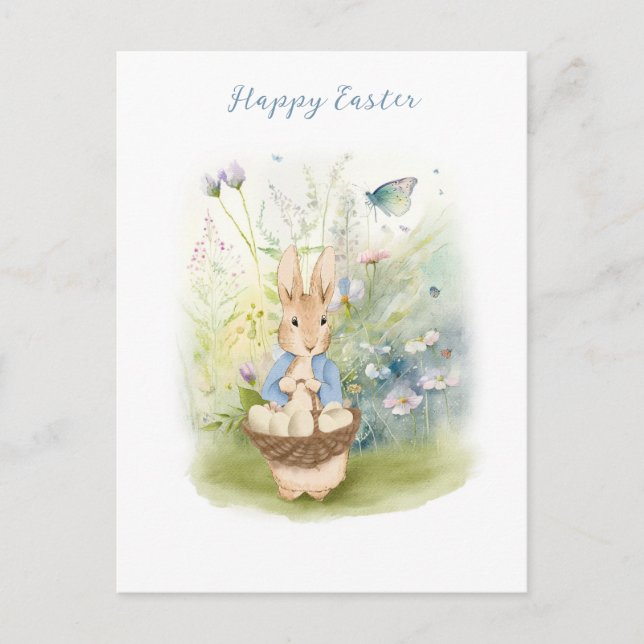 Easter Peter Rabbit Postcard (Front)