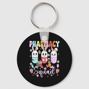 Easter Pharmacy Squad Pills Pharmacist Certified P Keychain