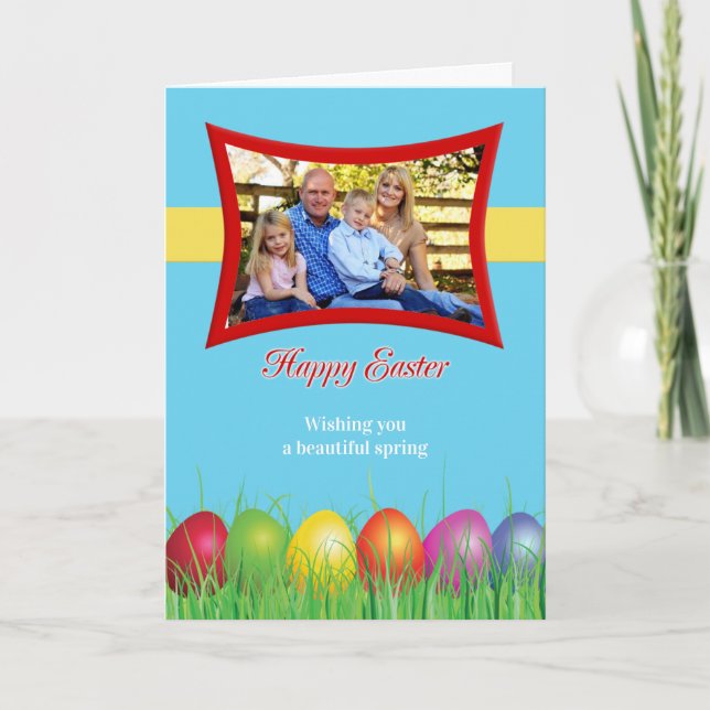Easter Photo Greeting Card (Front)