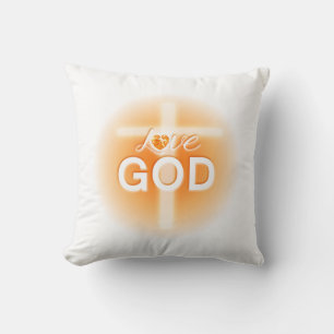 Easter pillows, Love God, Jesus Throw Pillow