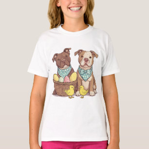 Easter Pit Bull Dogs T-Shirt