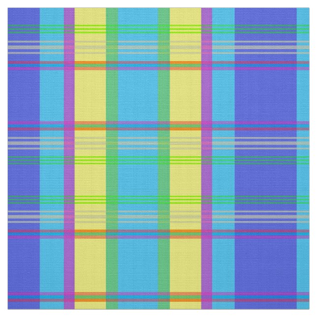 Easter Plaid Fabric (Swatch)