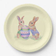 Easter Plate Egg Bunnies