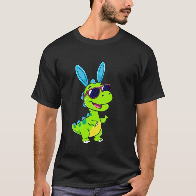 Easter Playful Dinosaur T-Shirt (Front)