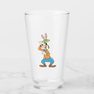 Easter Pluto with Easter Bunny Ears 2 Glass