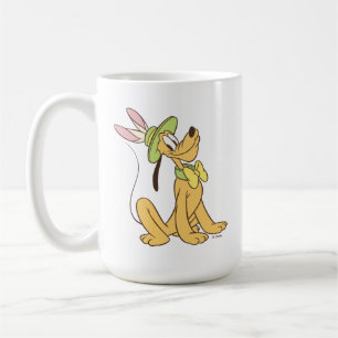 Easter Pluto with Easter Bunny Ears Coffee Mug