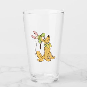 Easter Pluto with Easter Bunny Ears Glass