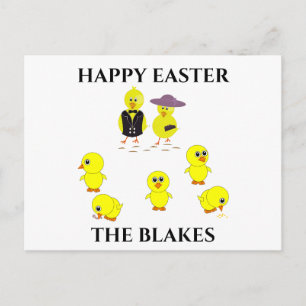Easter postcard personalized.
