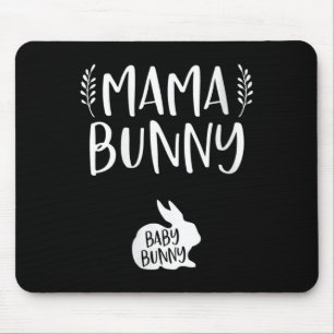 Easter Pregnancy Announcement Mama Bunny Ba Mouse Pad