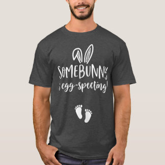 Easter Pregnancy Announcement Shirt Somebunny Is E
