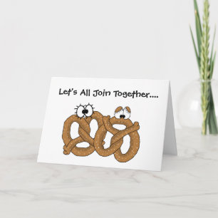 Easter Pretzels Greeting Card Customize It!