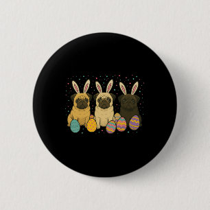 Easter Pug 2 Inch Round Button