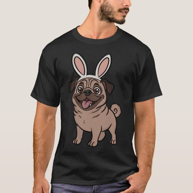 Easter Pug T-Shirt (Front)