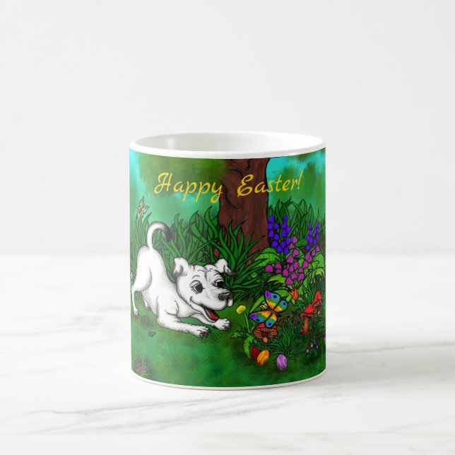 Easter - Puppy Capo and Butterfly Magic Mug (Center)