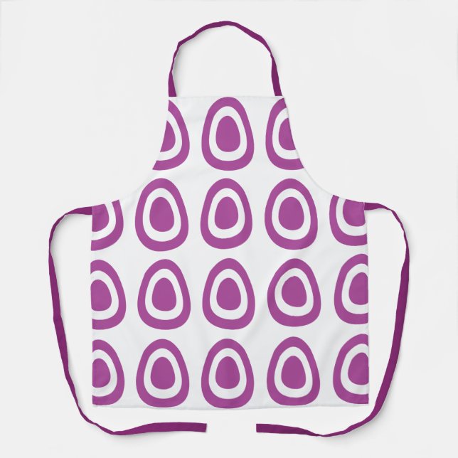 Easter Purple Easter Eggs Easter Apron (Front)