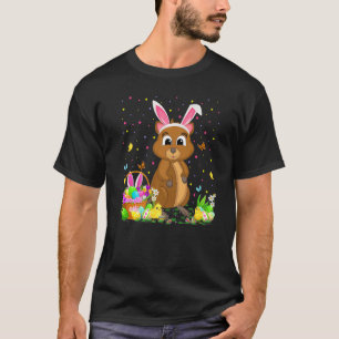 Easter Quokka Bunny Egg Hunting Quokka Easter Sund T-Shirt