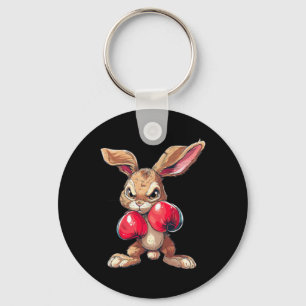 Easter Rabbit Bunny Boxer Boxing Kickboxing Martia Keychain