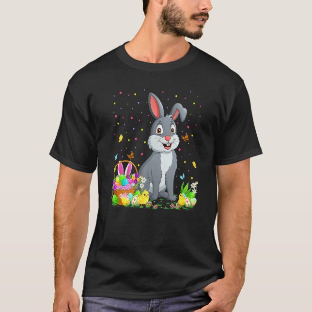 Easter Rabbit Bunny Egg Hunting Rabbit Easter Sund T-Shirt (Front)