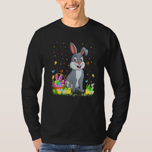 Easter Rabbit Bunny Egg Hunting Rabbit Easter Sund T-Shirt (Front)