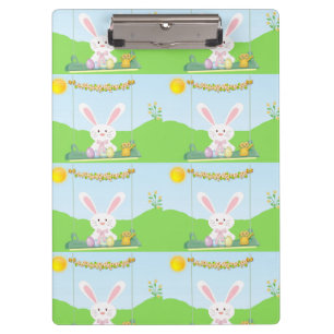 Easter rabbit clipboard