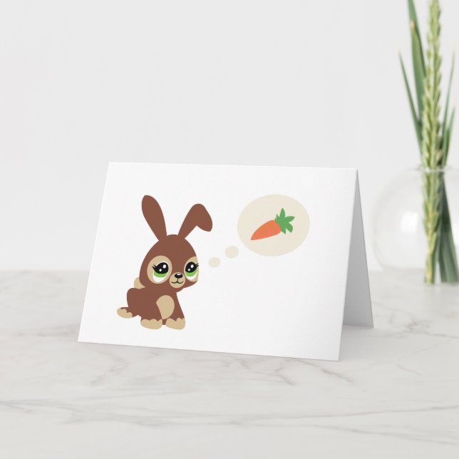 easter rabbit holiday card (Front)