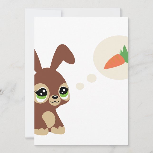 easter rabbit holiday card (Front)
