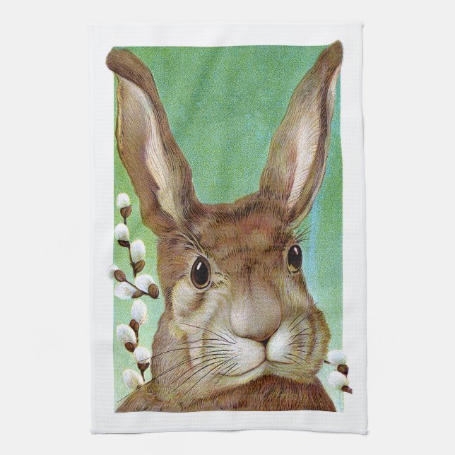 Easter Rabbit Kitchen Towel (Vertical)