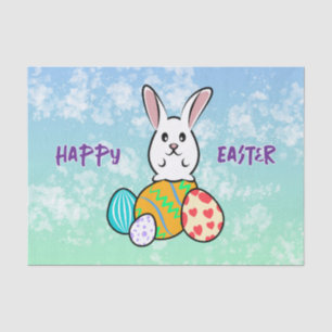 Easter Rabbit on Easter Eggs Tissue Paper