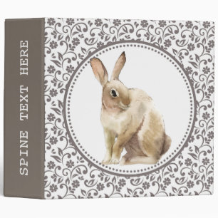 Easter Rabbit personalized ornamental Binder