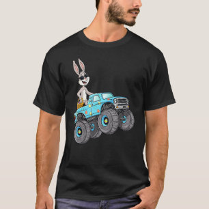 Easter Rabbit Riding Monster Truck Boys Girls Tod T-Shirt