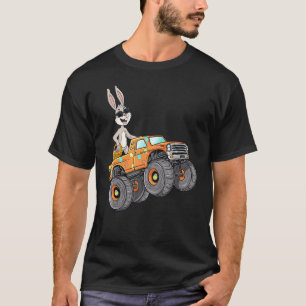 Easter Rabbit Riding Monster Truck Funny Boys Girl T-Shirt