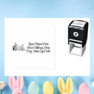 Easter Rabbits & Easter Eggs Self-Inking Stamp