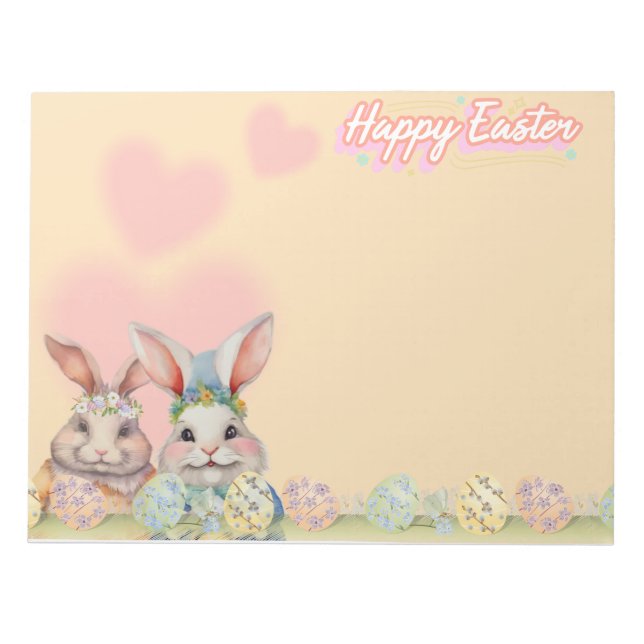 Easter Rabbits Notepads (Front)