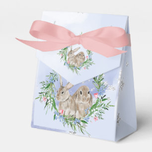 Easter Rabbits Silver Favour Box
