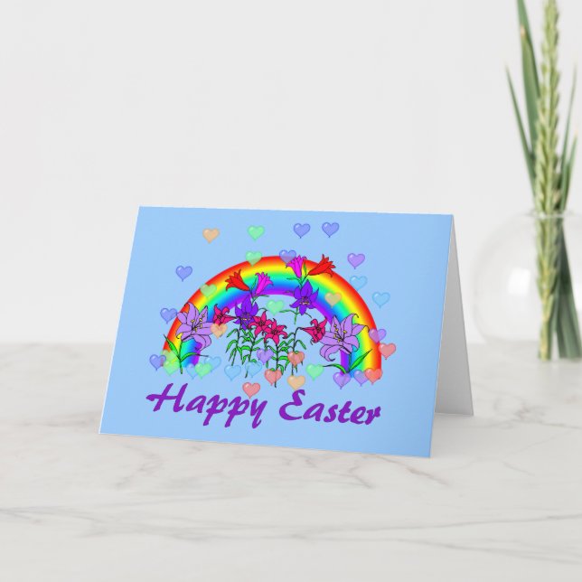 Easter Rainbow Holiday Card (Front)