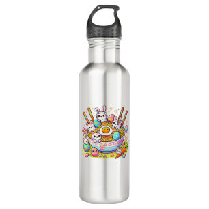 Easter Ramen Cats Cute Anime Happy Easter Day Wome 710 Ml Water Bottle