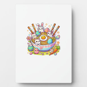 Easter Ramen Cats Cute Anime Happy Easter Day Wome Plaque