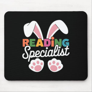 Easter Reading Specialist Teacher Easter Bunny Lit Mouse Pad