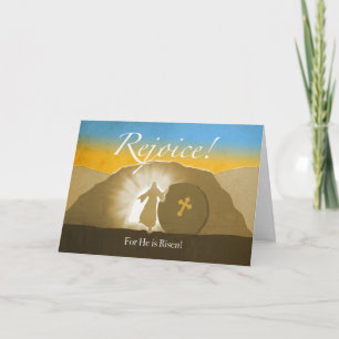 Easter, Rejoice! For He is risen! Christ's Tomb Card
