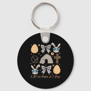 Easter Religious A Lot Can Happen In 3 Days Women  Keychain