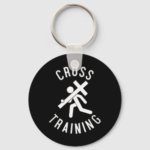 Easter Religious Fun Christian Cross Training Gift Keychain